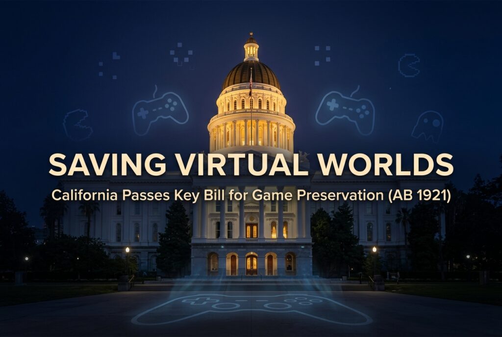 California Passes Stop Killing Games Bill: What AB 1921 Means for the Future of Game Preservation