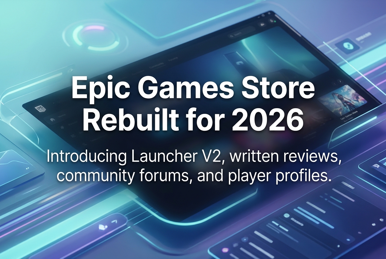Epic Games Store Gets a Ground-Up Rebuild: Launcher V2, User Reviews, and Everything Coming in 2026