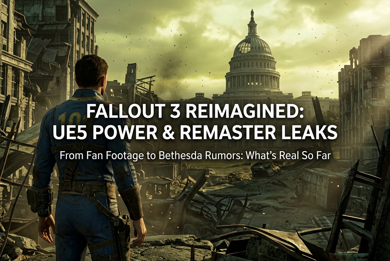 Fallout 3 Unreal Engine 5 Footage Stuns the Gaming World: What We Know So Far