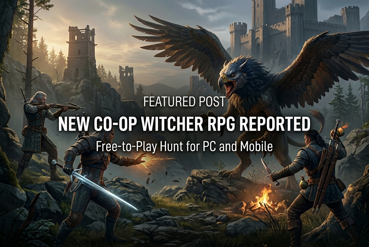 A Free-to-Play Witcher Co-Op RPG Is Reportedly Coming to PC and Mobile