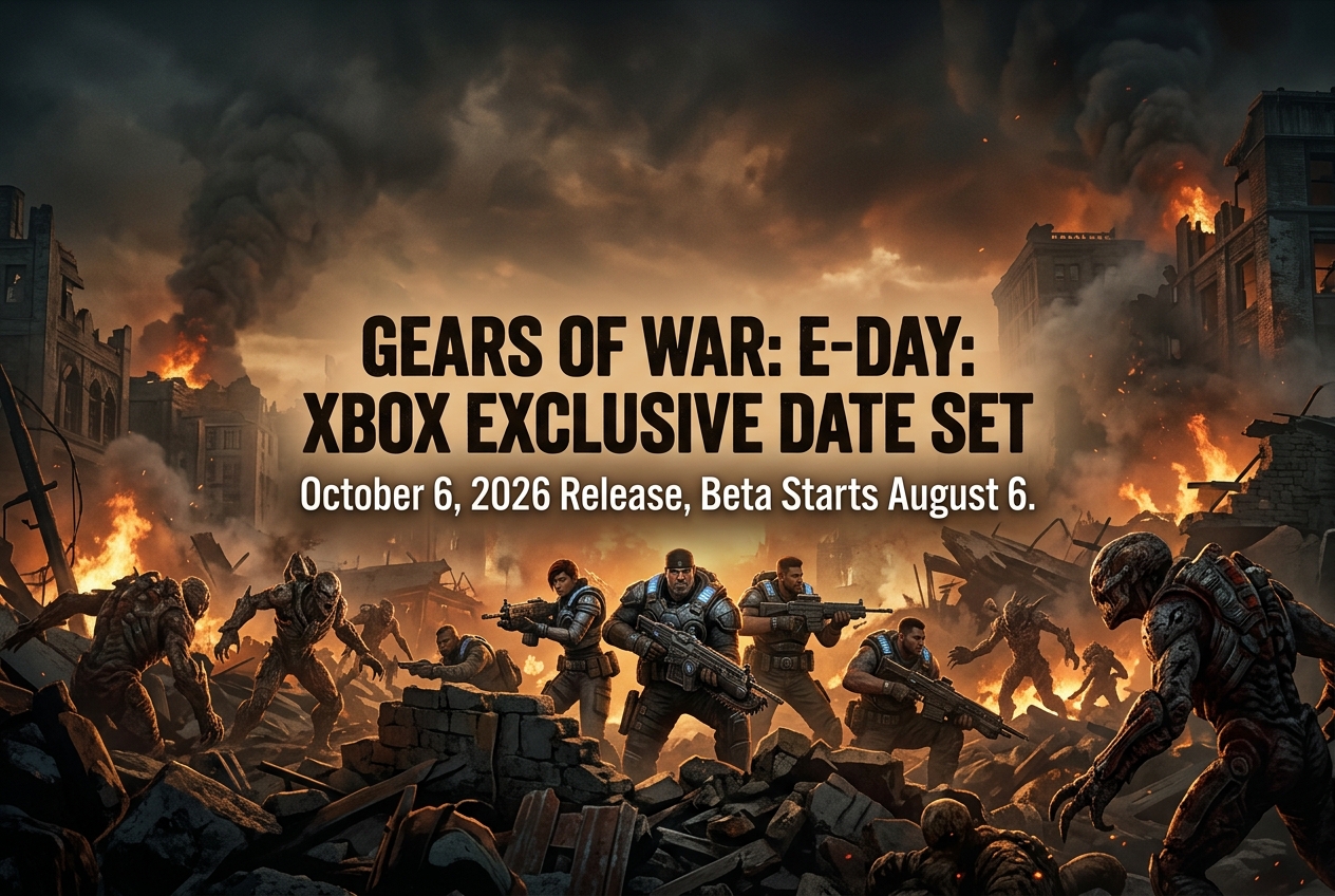 Gears of War: E-Day Launches October 6, 2026 as Xbox Exclusive After PS5 Plans Scrapped