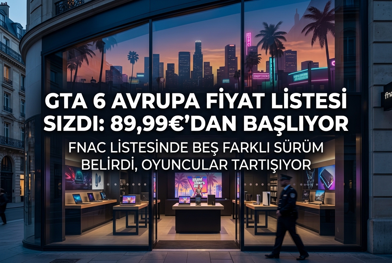 GTA 6 Avrupa Fiyatları Sızdı: FNAC Listesinde 89,99€ ile 199,99€ Arası Beş Farklı Sürüm