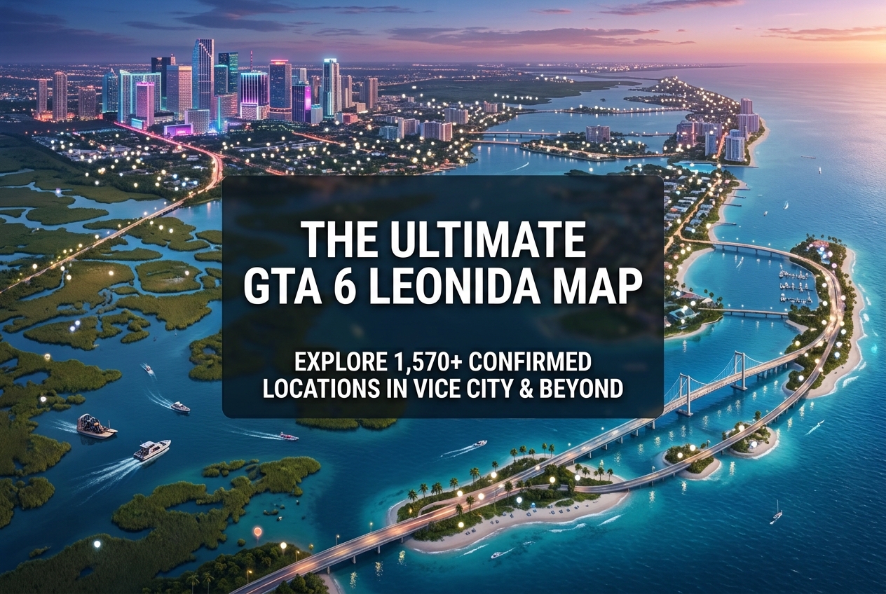 GTA 6 Interactive Map Updated to v13: Every Region Worth Exploring in Leonida