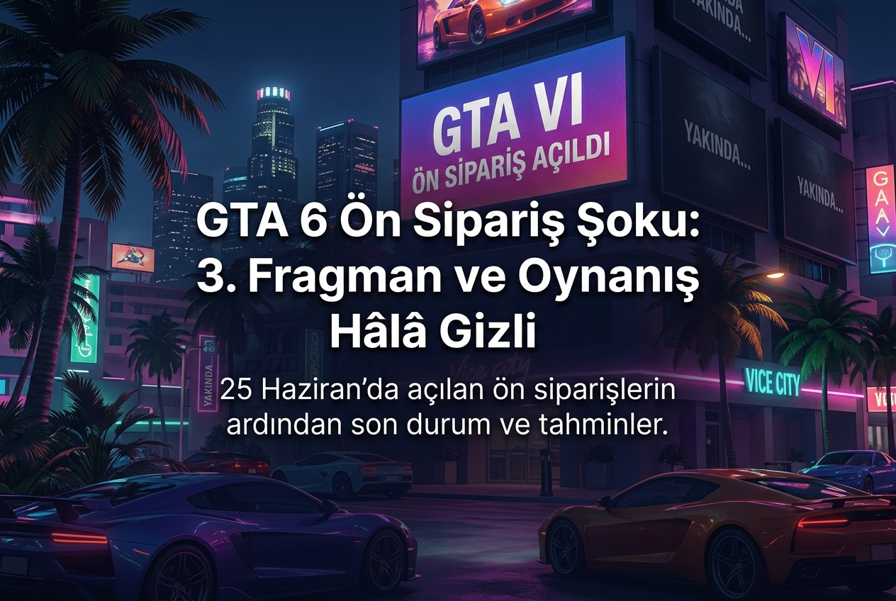 GTA 6 Ön Sipariş Açıldı Ama 3. Fragman Hâlâ Yok: Gameplay Ne Zaman Gelecek?