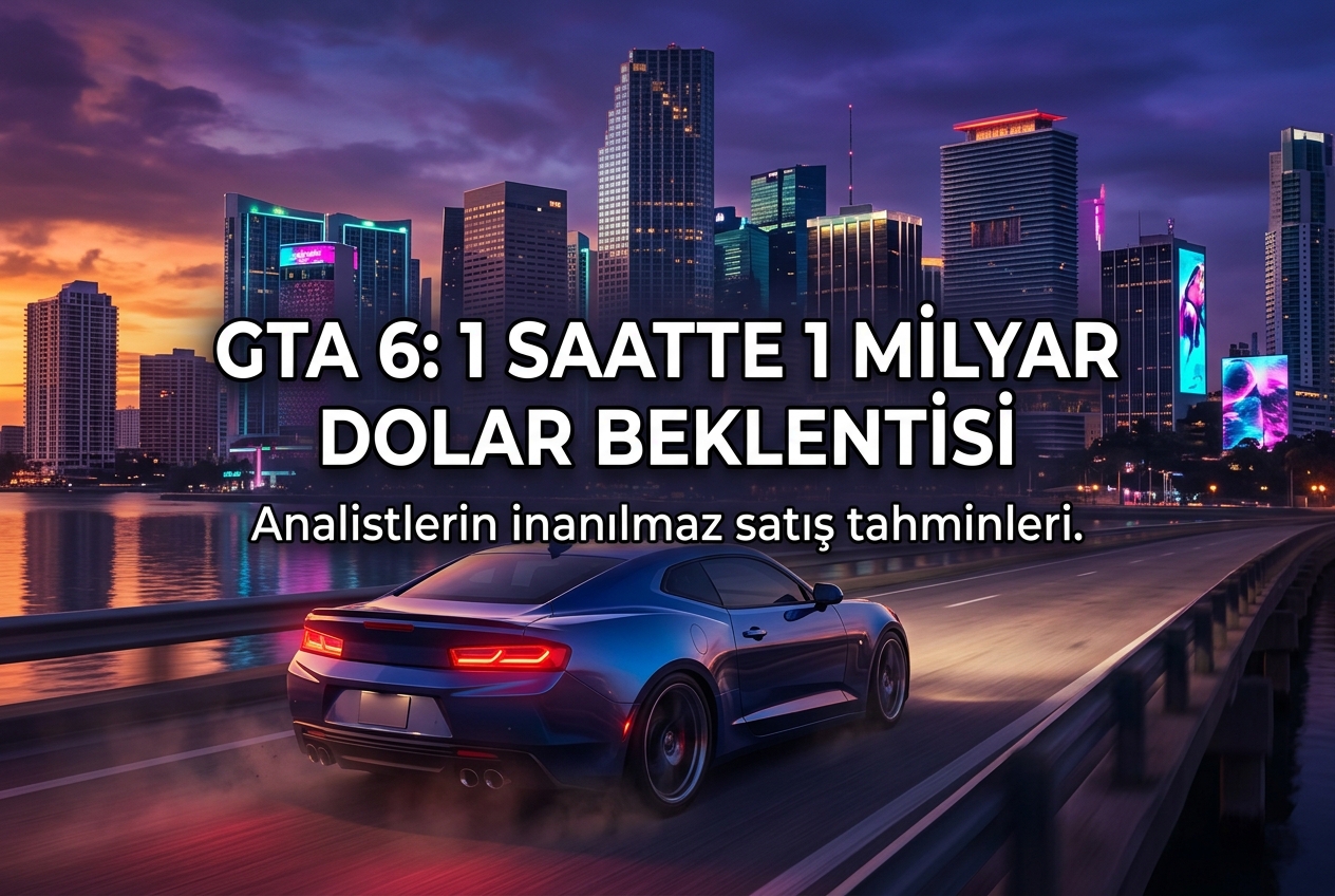 GTA 6 Ön Sipariş Geliri: İlk 1 Saatte 1 Milyar Dolar Beklentisi ve Devasa Satış Tahminleri