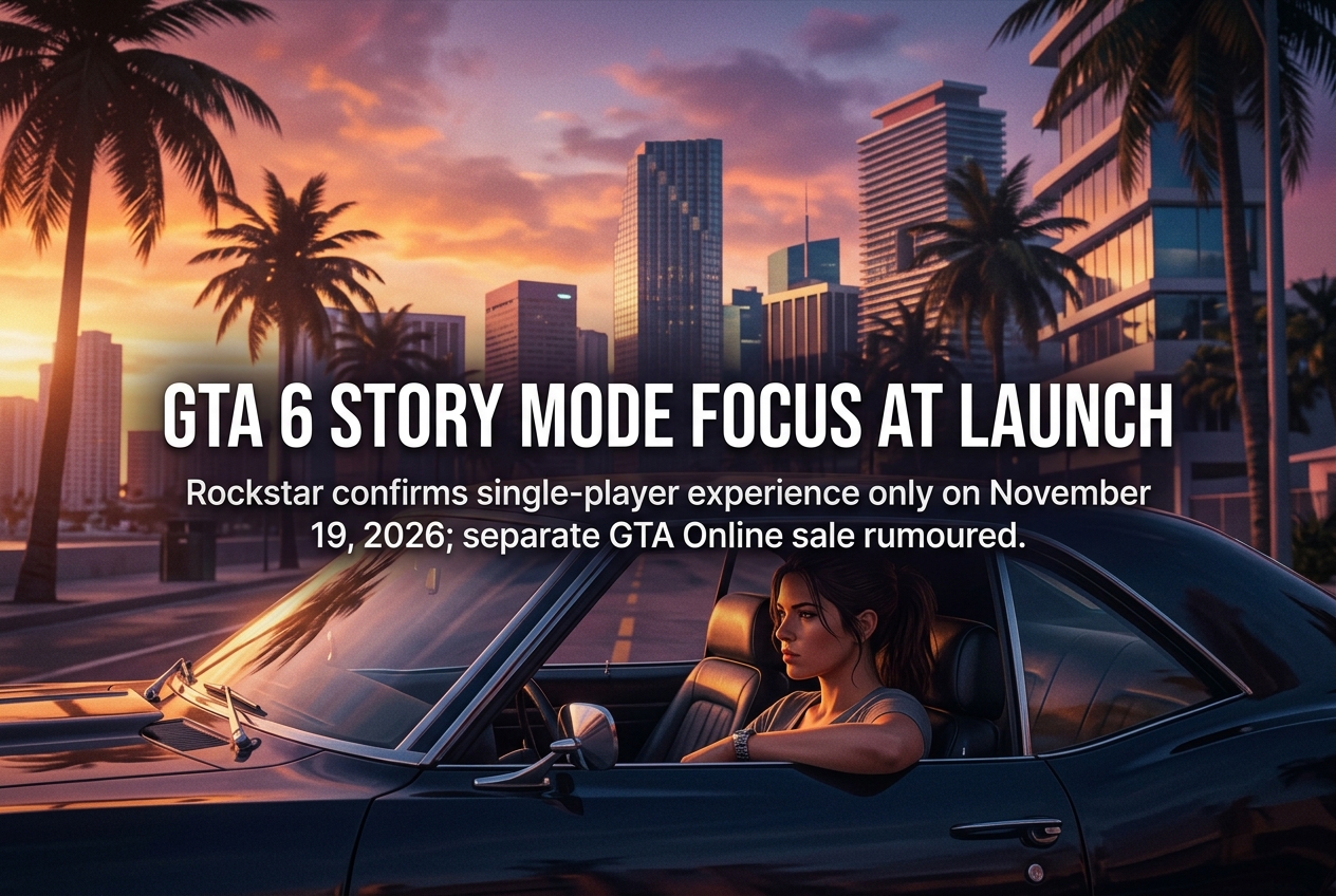 GTA 6 Launches as a Single-Player Game: Online Mode May Be Sold Separately
