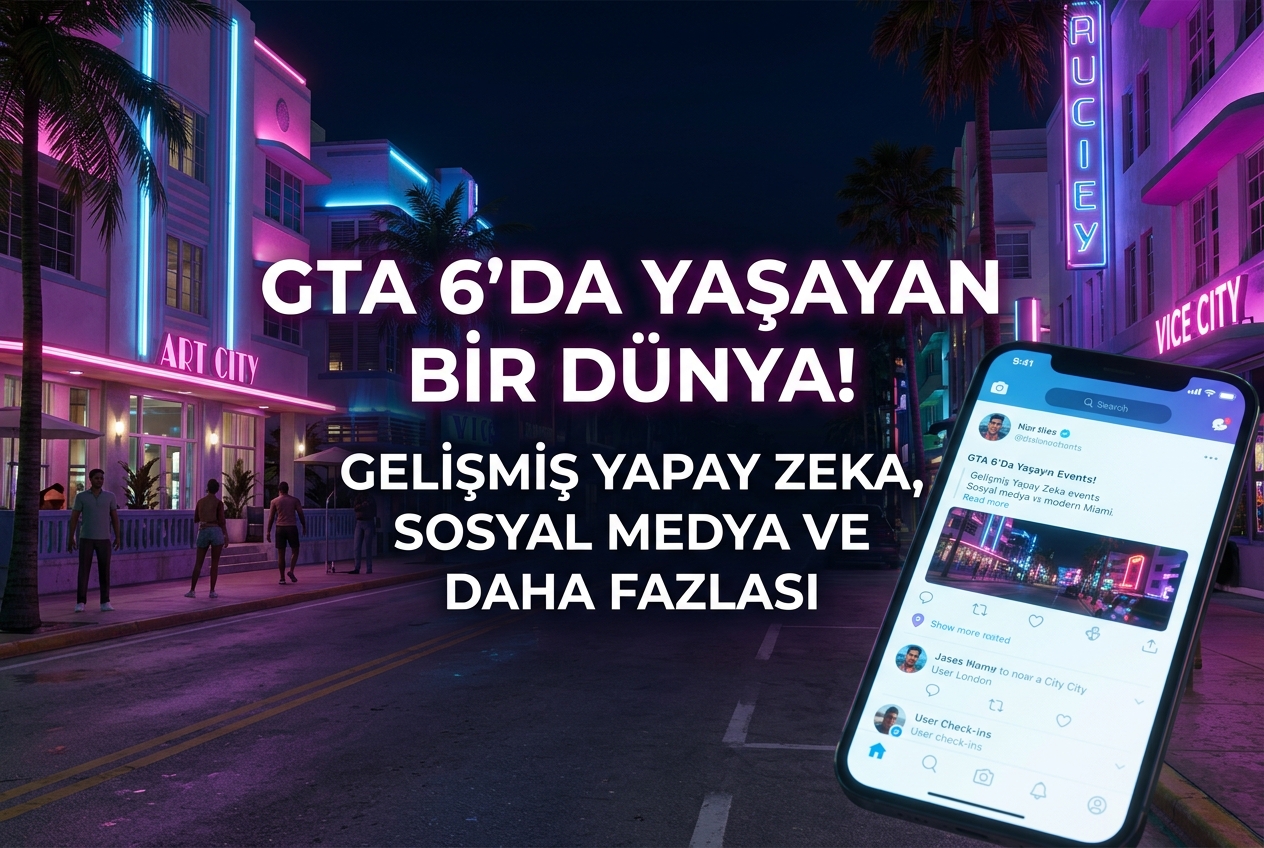 GTA 6 Oynanış Detayları: Sosyal Medya Sistemi, Yapay Zekalı NPC’ler ve Gizli Görevler