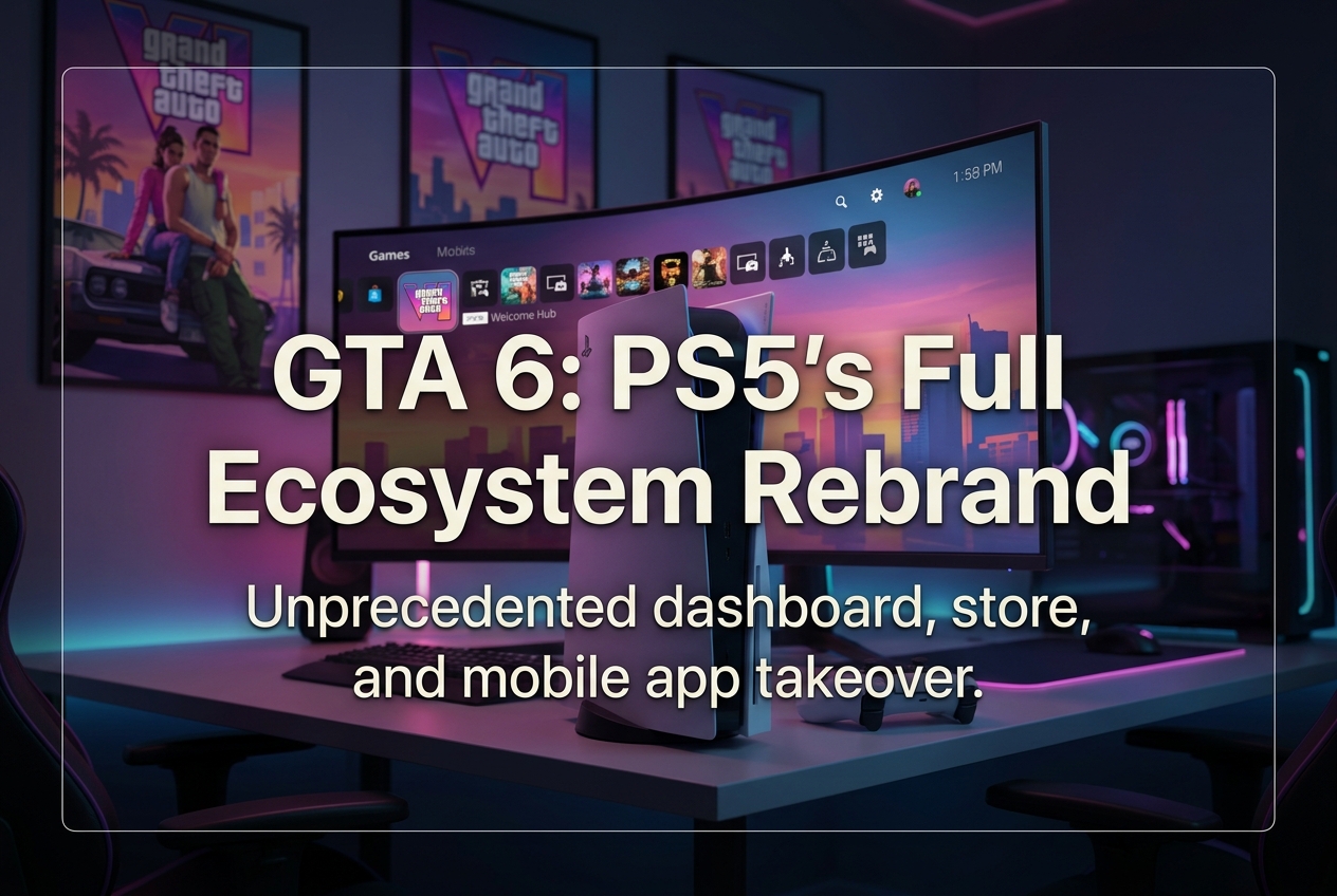GTA 6 Takes Over PS5: Sony Transforms the Console Dashboard, Store, and Mobile App