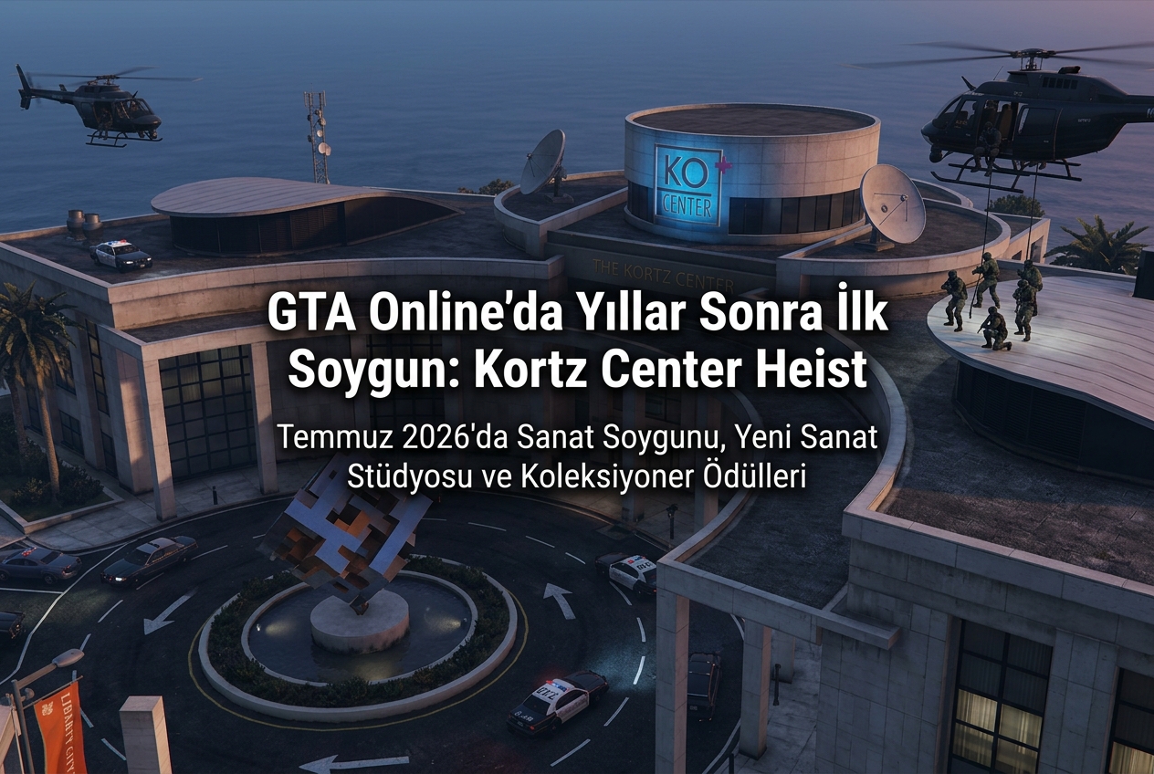 GTA Online’a Yaklaşık 6 Yıl Sonra Yeni Soygun Geliyor: The Kortz Center Heist