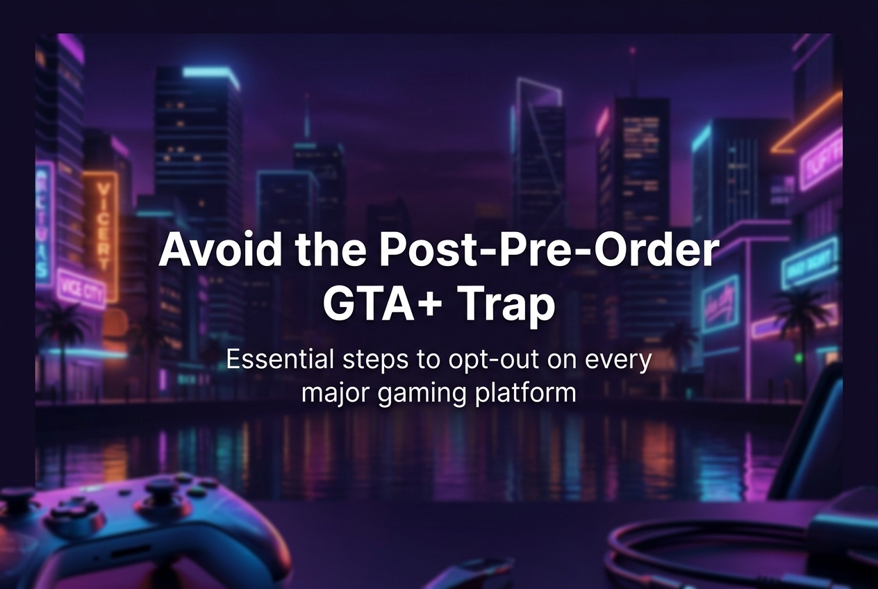 How to Cancel the GTA+ Subscription from Your GTA 6 Pre-Order