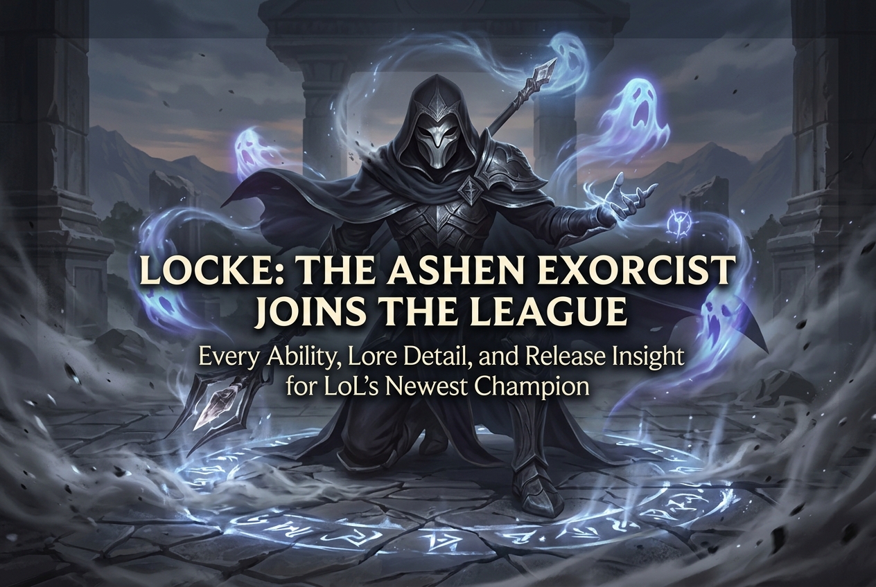 Locke, the Ashen Exorcist: Every Ability, Lore Detail and Release Date for LoL's Newest Champion