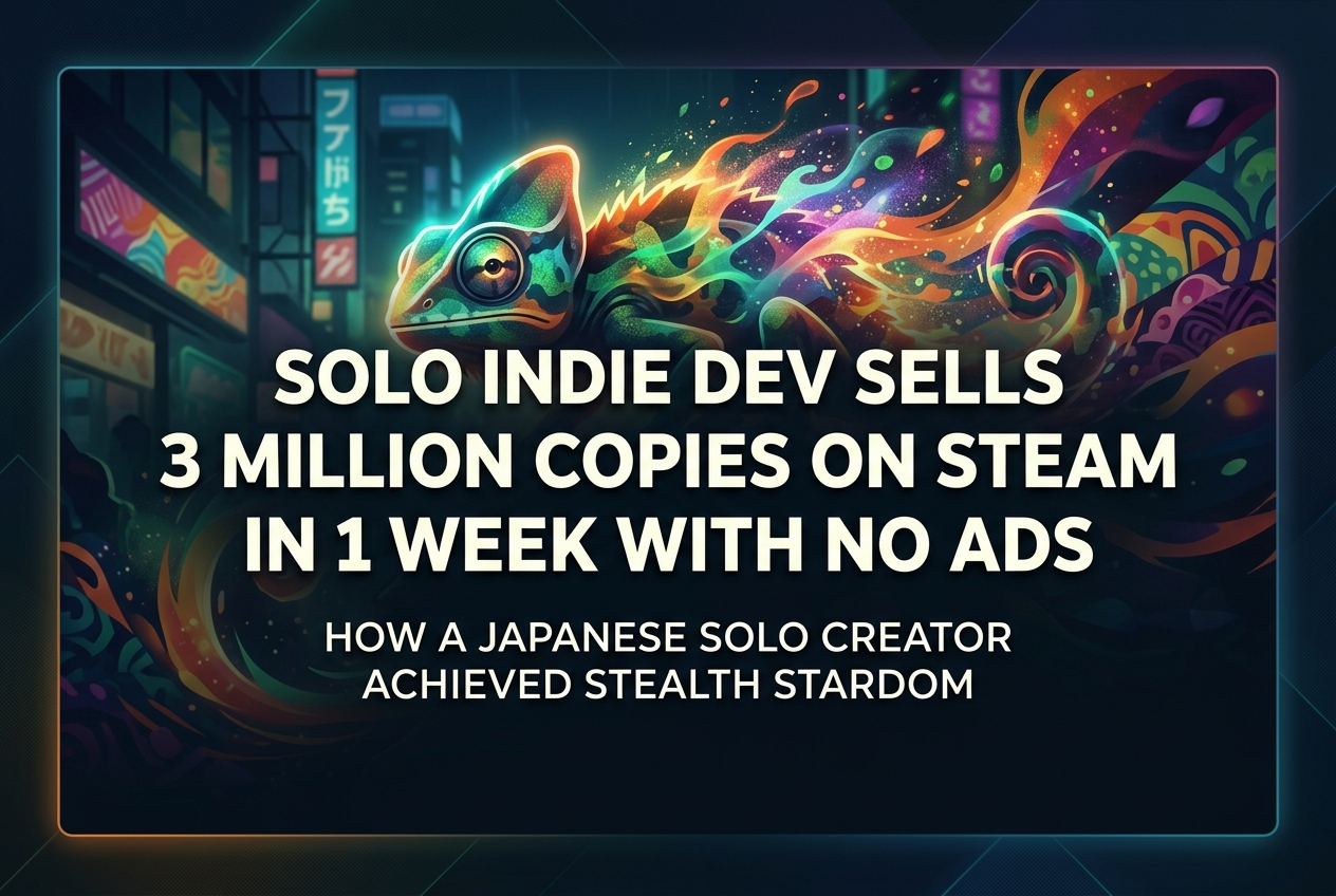 Meccha Chameleon: How a Solo Dev Built a Game in Two Months and Sold 3 Million Copies on Steam