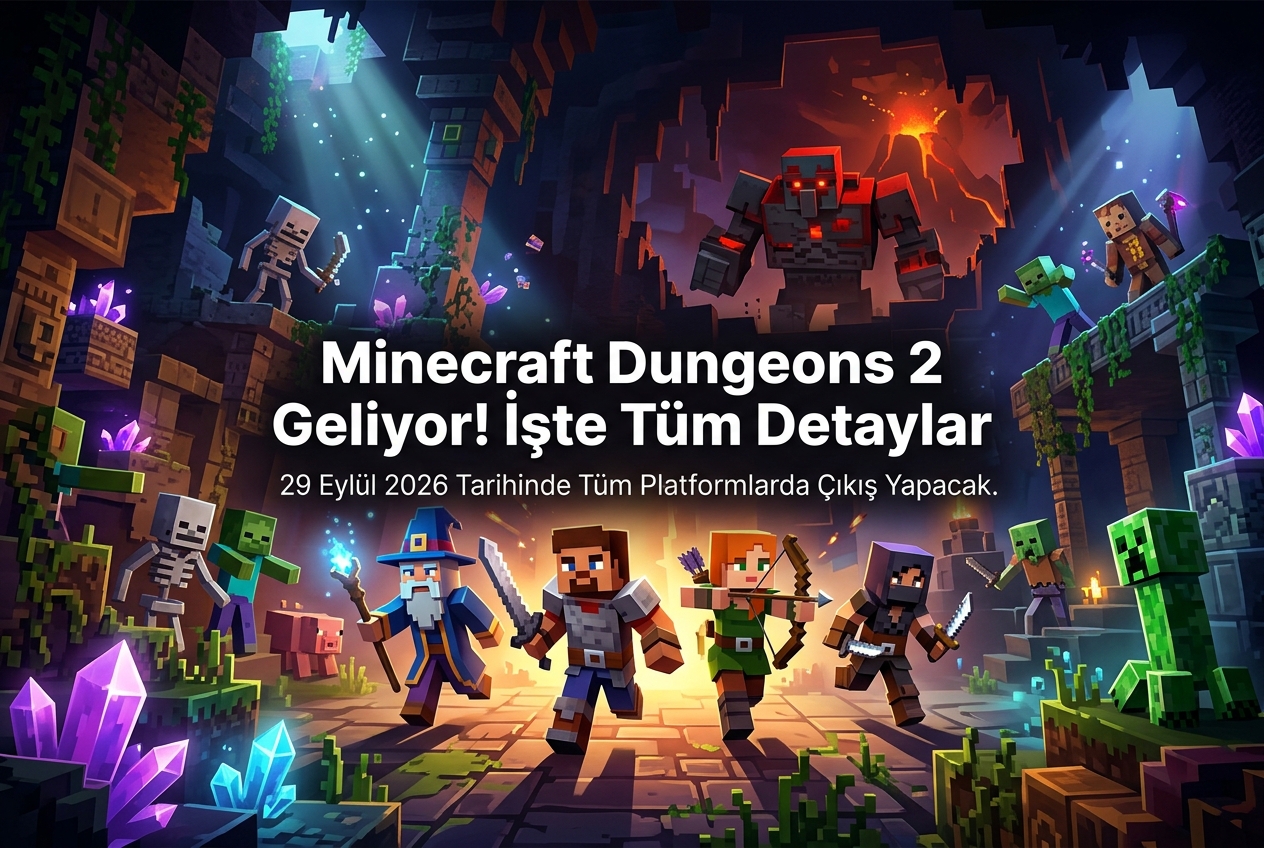 Minecraft Dungeons 2 Çıkış Tarihi Belli Oldu: 29 Eylül 2026'da Geliyor