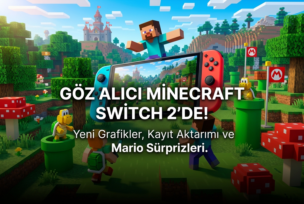 Minecraft Artık Switch 2’ye Geliyor: Vibrant Visuals, Kayıt Aktarımı ve Bilmeniz Gereken Her Şey