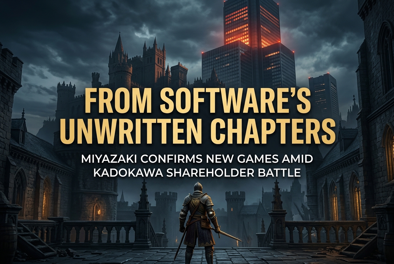 Miyazaki Confirms Unannounced FromSoftware Games Amid Kadokawa Shareholder Battle