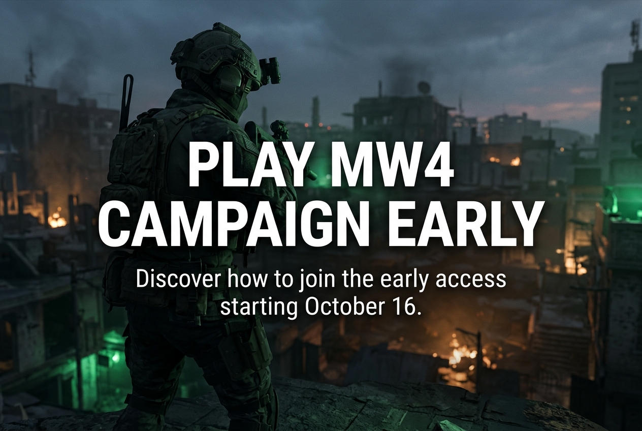 Modern Warfare 4 Campaign Early Access Starts October 16: Everything You Need to Know