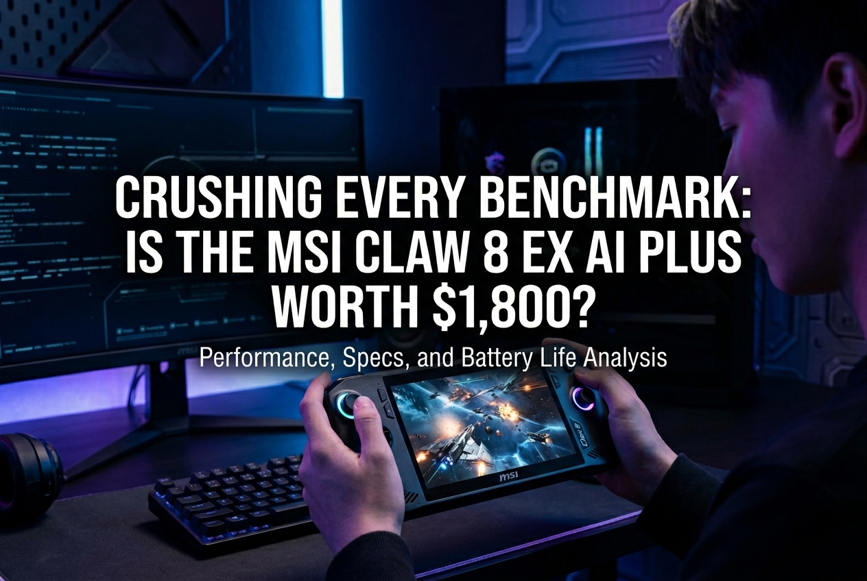 MSI Claw 8 EX AI Plus: The Fastest Gaming Handheld Costs $1,800