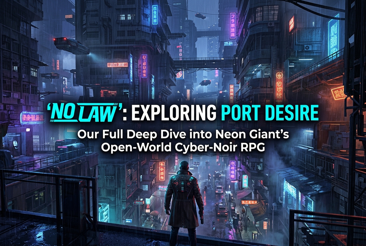 NO LAW: Everything We Know About Neon Giant’s Open-World Cyber-Noir Shooter RPG