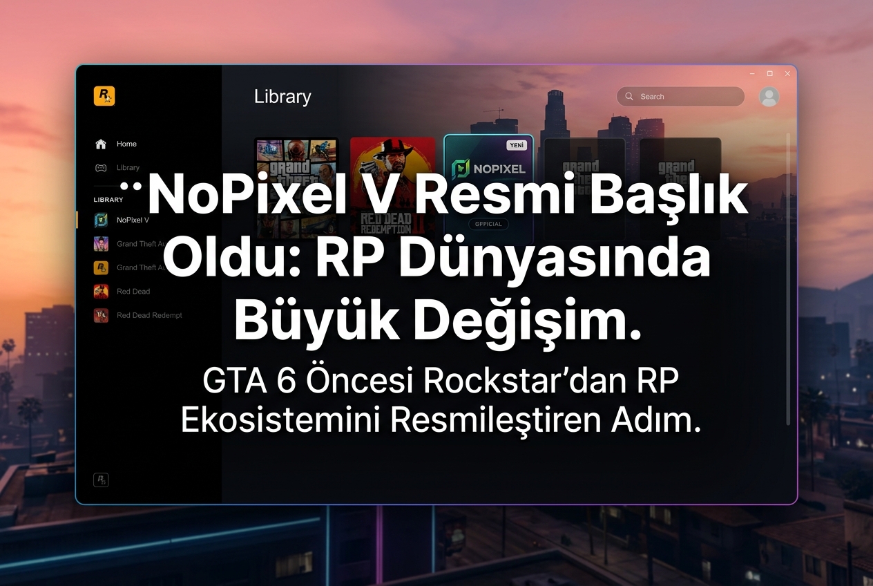 NoPixel V, Rockstar Games Launcher’a Eklendi: GTA 6 Öncesi RP Dünyasında Yeni Dönem