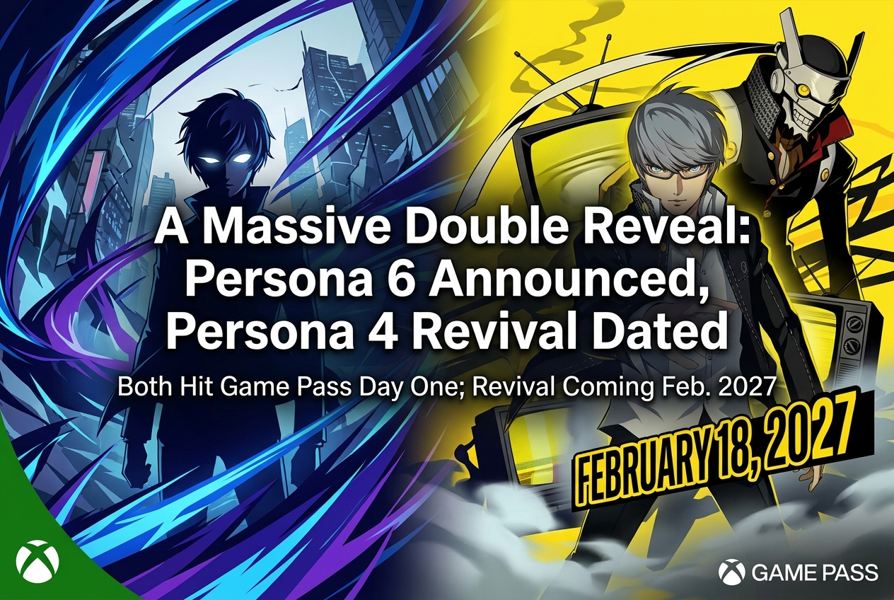 Persona 6 Officially Announced, Persona 4 Revival Dated for February 2027