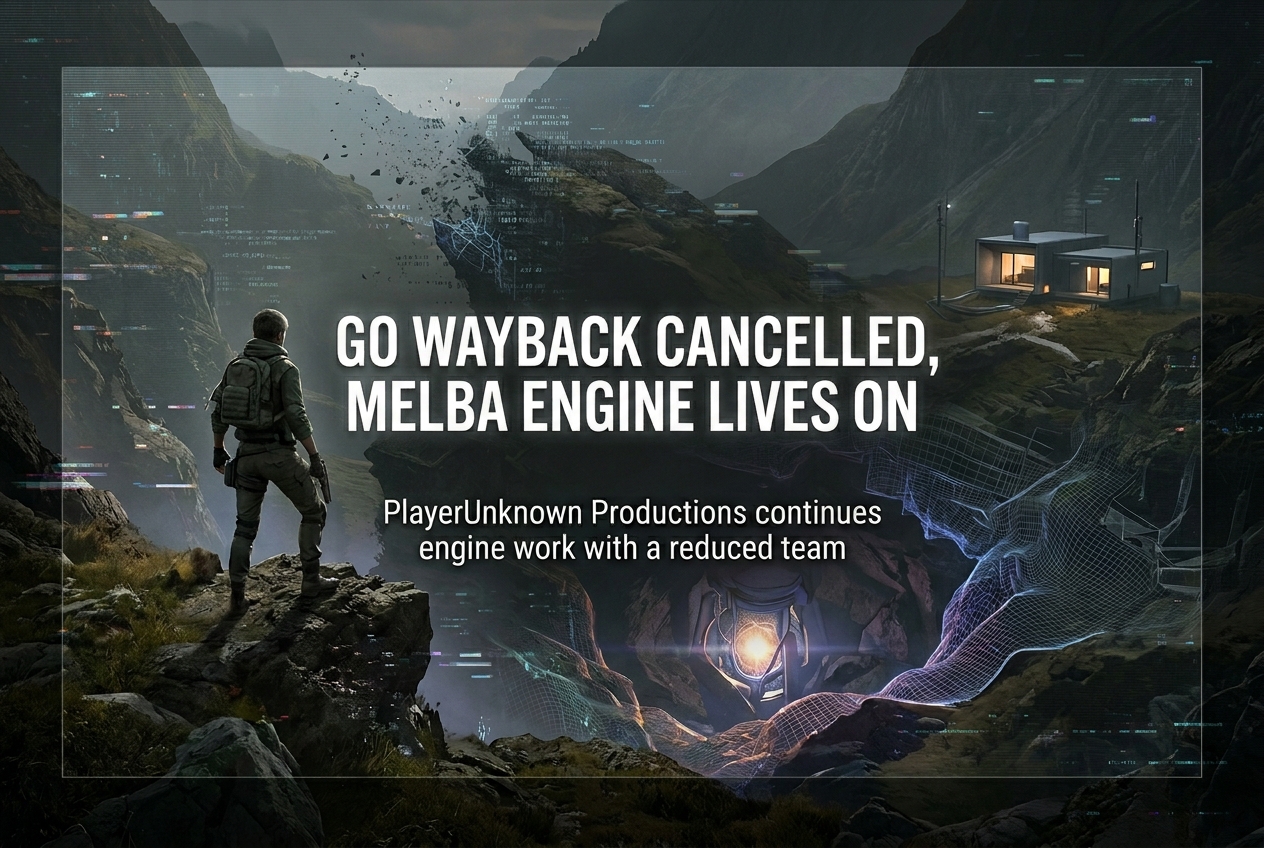PlayerUnknown Productions Downsizes: Go Wayback Cancelled, Melba Engine Lives On