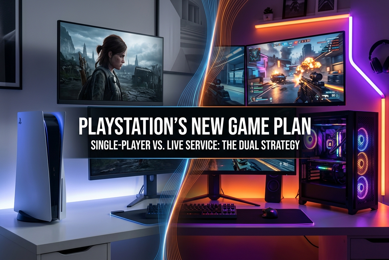PlayStation’s New Two-Track Strategy: Single-Player Stays on Console, Live Service Goes to PC
