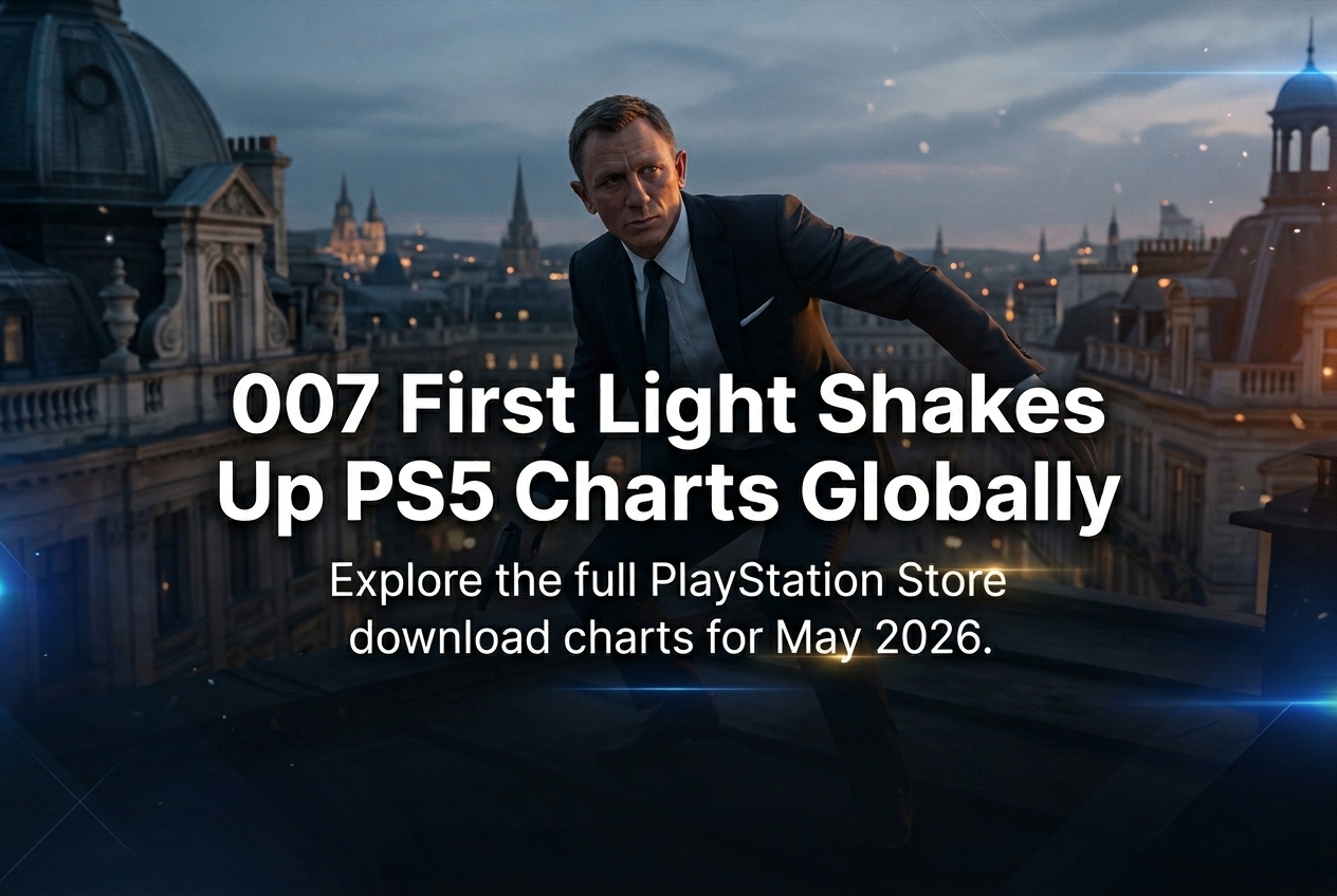 PlayStation Store Most Downloaded Games for May 2026: 007 First Light Dominates Both Regions