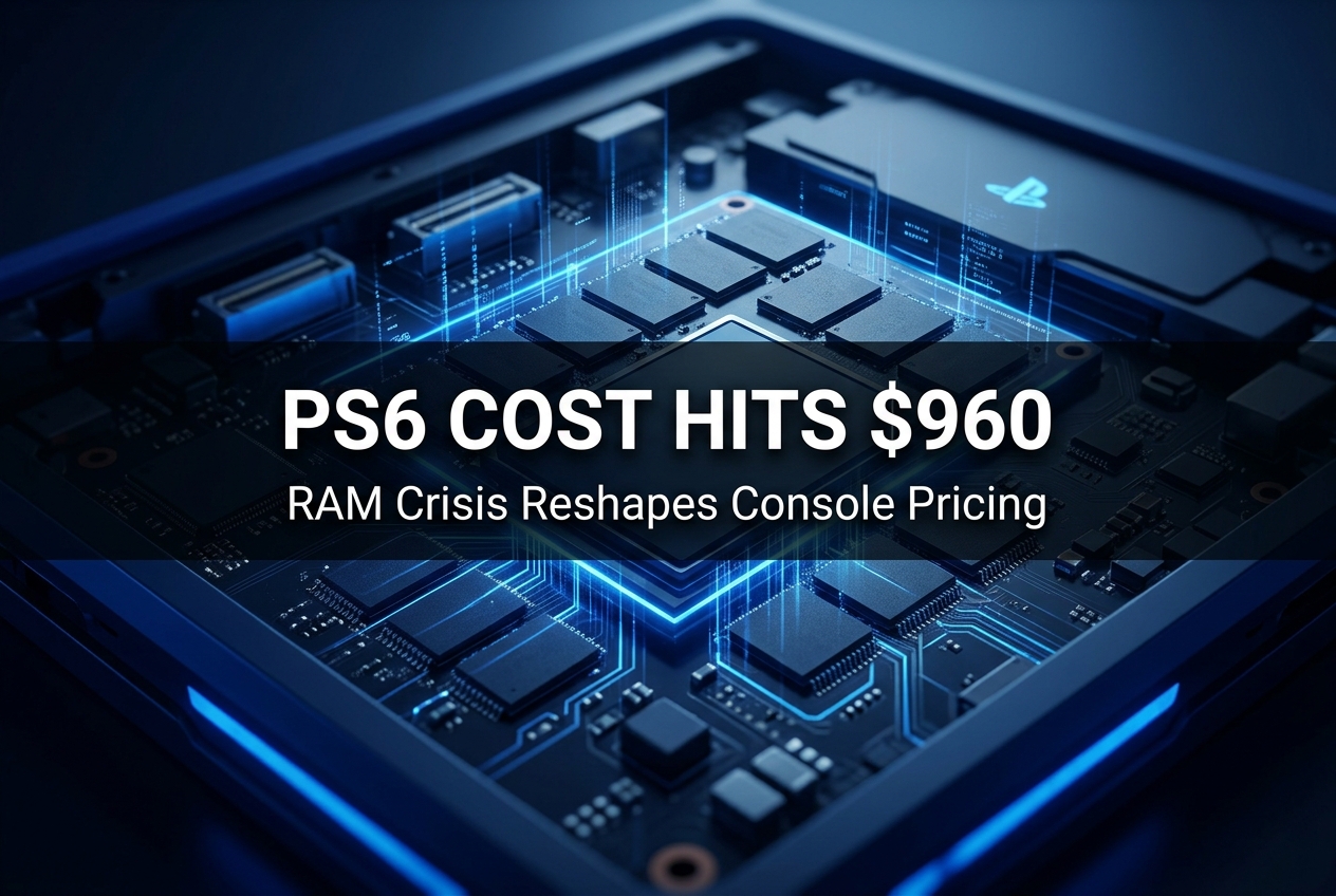 PS6 Production Cost Hits $960 as the RAM Crisis Reshapes Console Pricing