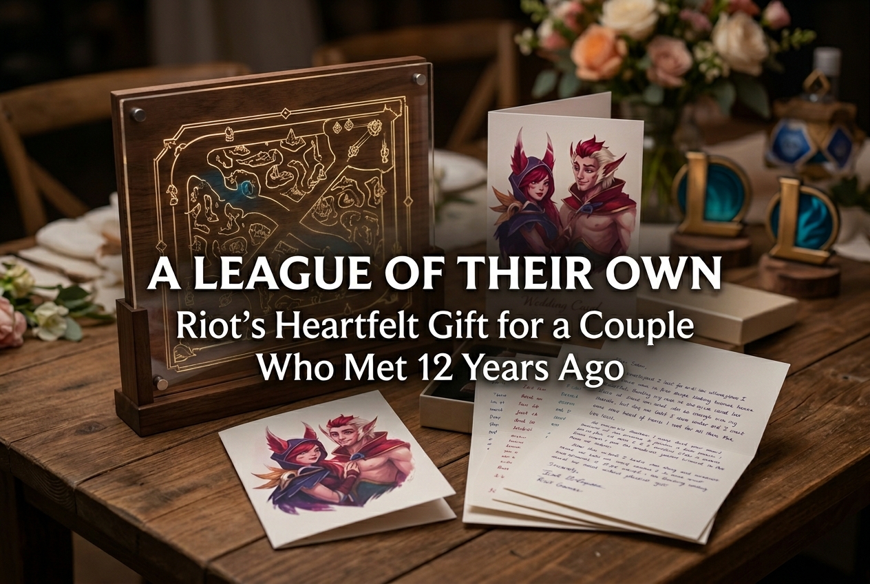 Riot Games Sends a Personalized Wedding Gift to a Couple Who Met in League of Legends 12 Years Ago