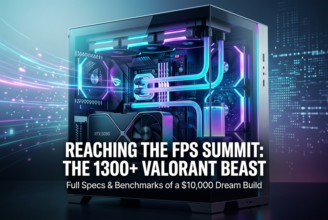 This 350K TL Gaming PC Hits 1300 FPS in Valorant and Boots in 6 Seconds