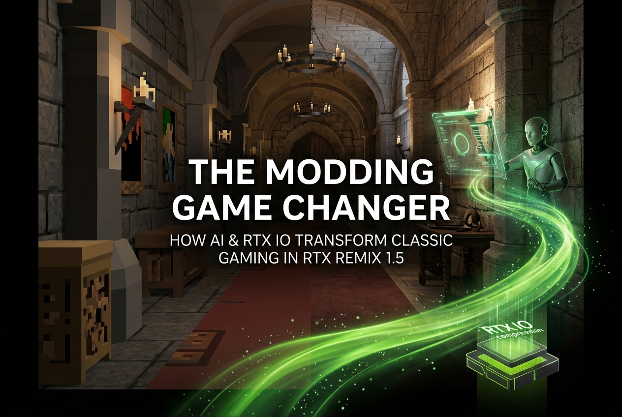 RTX Remix 1.5 Released: AI-Powered Modding, RTX IO Compression, and Smooth Normals Explained