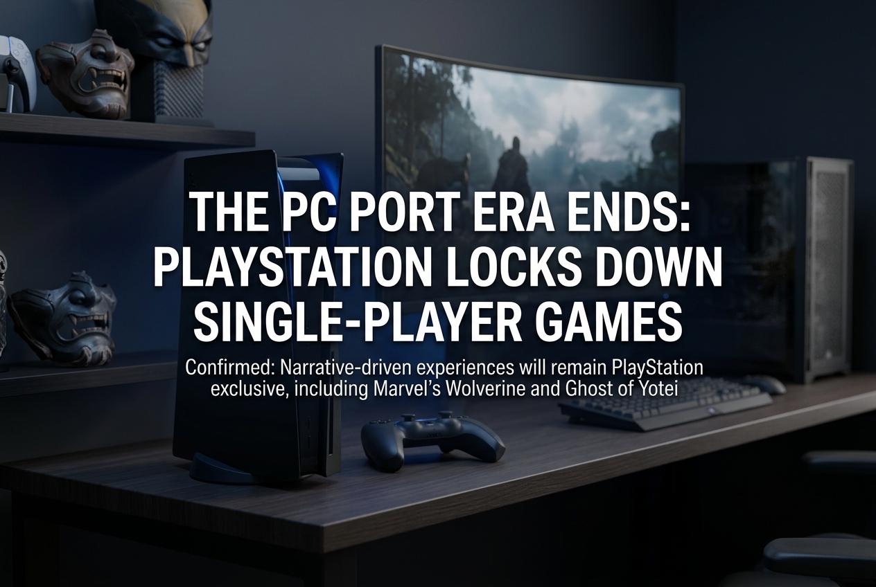 Sony Ends PlayStation PC Ports for Good: Single-Player Games Stay Console Exclusive