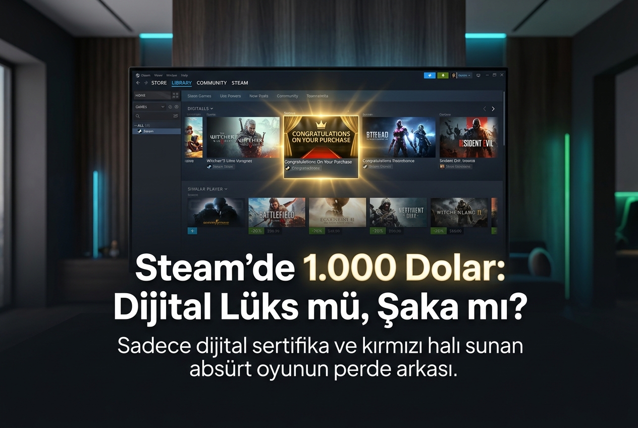 Steam’de 1.000 Dolara Satılan “Congratulations On Your Purchase” Oyunu: Dijital Lüks mü, Koca Bir Şaka mı?