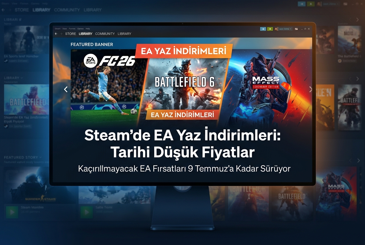 Steam’de EA Yaz İndirimleri: FC 26, Battlefield 6 ve 13 Oyun Daha Tarihi Düşük Fiyatlarda
