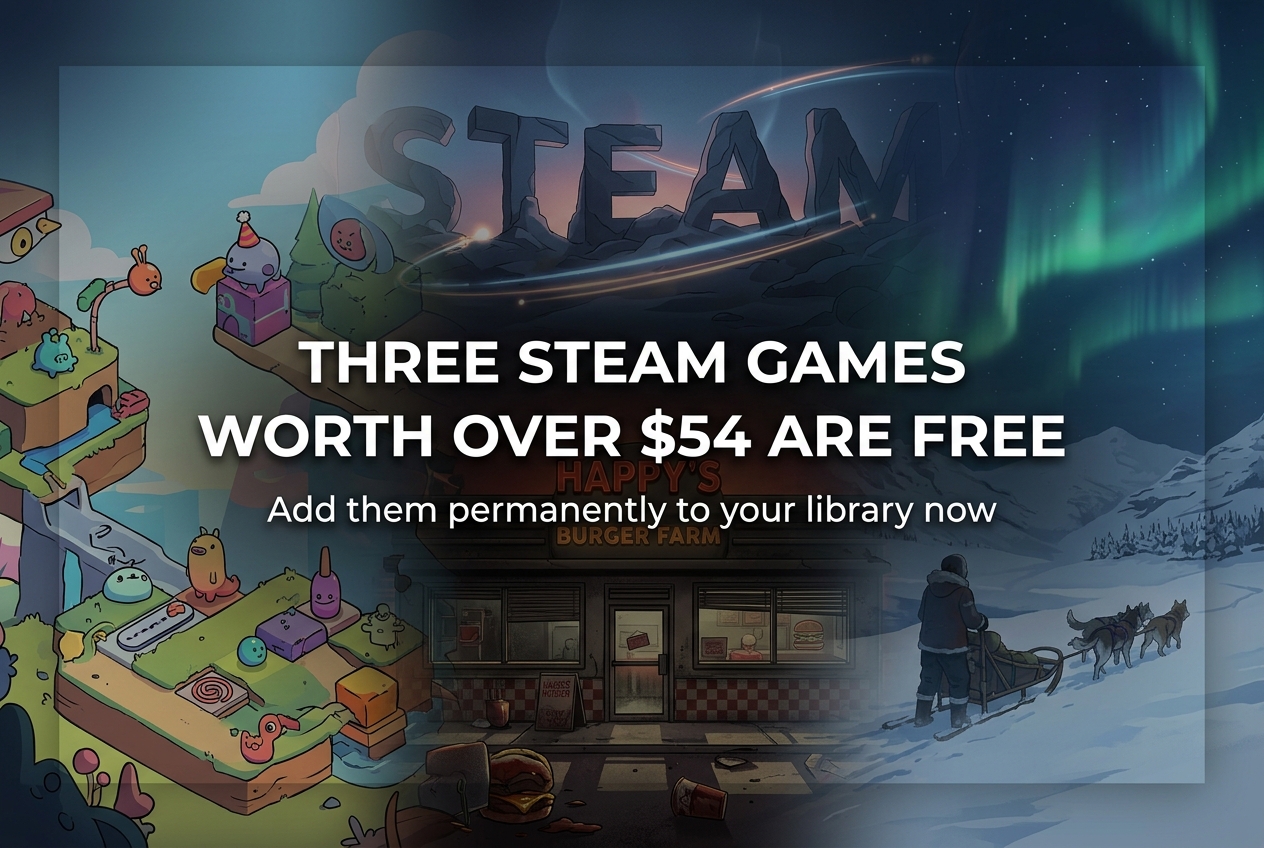 Three Steam Games Worth Over $54 Are Free to Keep Right Now