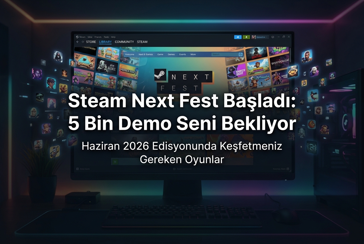 Steam Next Fest Haziran 2026: Yaklaşık 5.000 Ücretsiz Demo, Öne Çıkan Oyunlar ve Bilmeniz Gerekenler