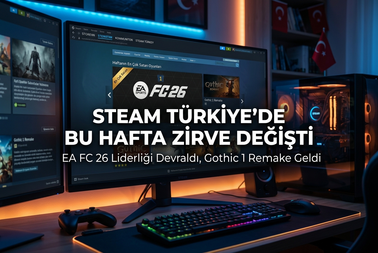 Steam Türkiye’de Bu Hafta En Çok Satan Oyunlar: EA FC 26 Zirvede, Gothic 1 Remake Listede
