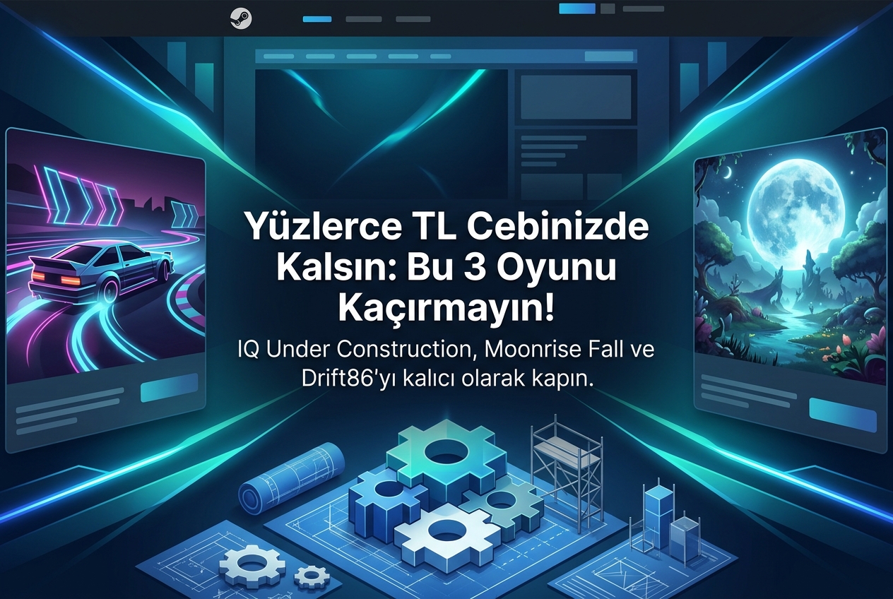 Steam’de Ücretsiz Olan 3 Oyun: IQ Under Construction, Moonrise Fall ve Drift86