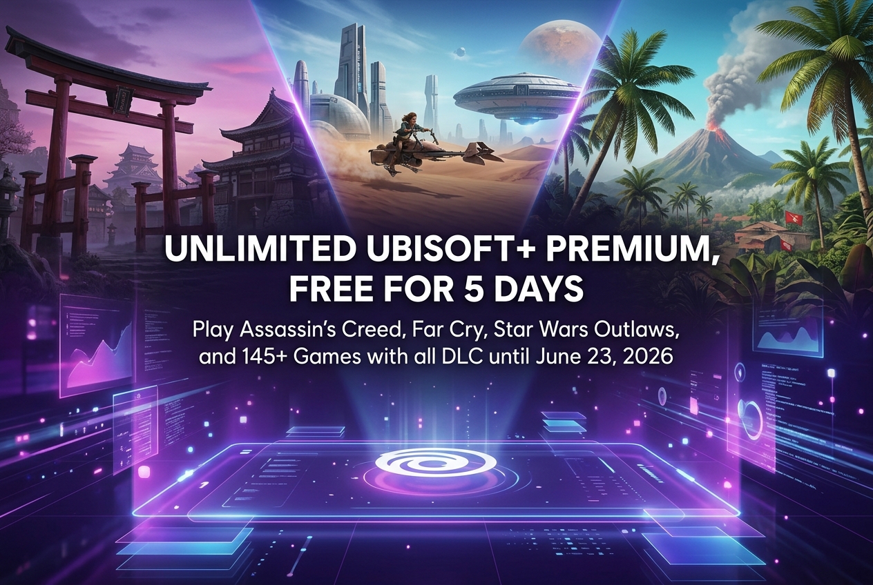 Ubisoft+ Premium Is Free for 5 Days: Play Assassin’s Creed, Far Cry, and 145+ Games Until June 23
