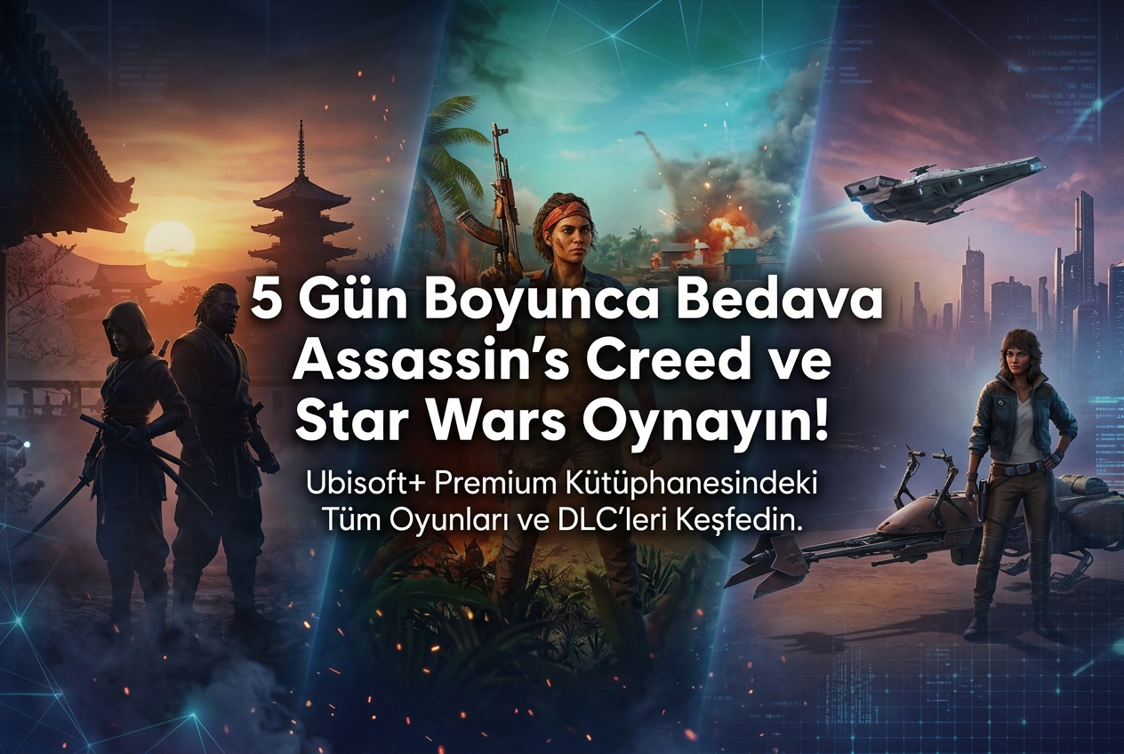 Ubisoft+ Premium 5 Gün Ücretsiz: Assassin’s Creed, Far Cry ve Daha Fazlası Seni Bekliyor