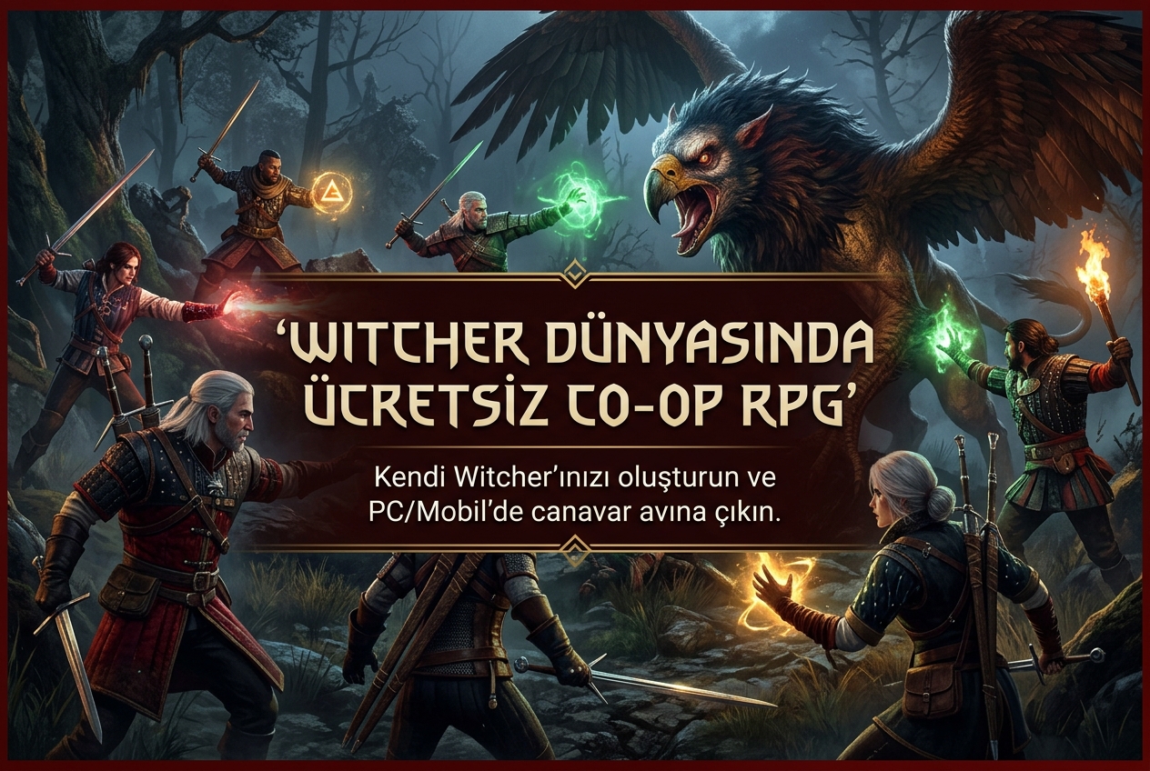 Witcher Evreninde Ücretsiz Co-Op RPG Geliyor: PC ve Mobilde Kendi Witcher'ınızı Yaratın