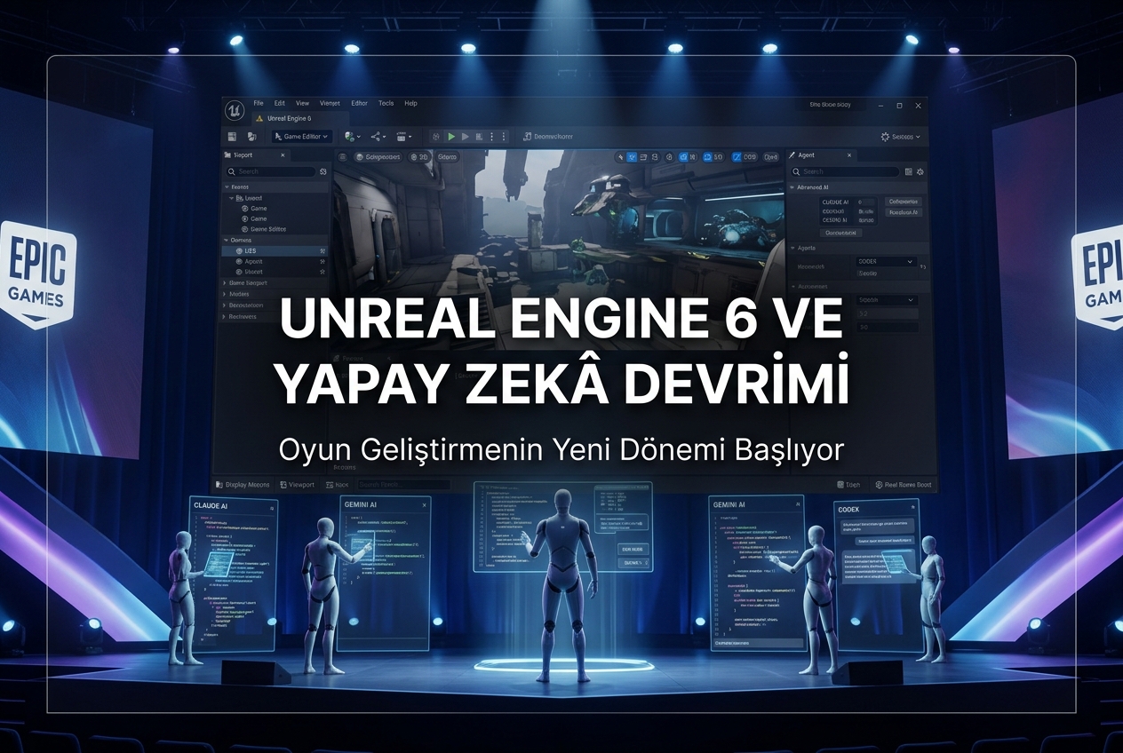 Unreal Engine 6’da Yapay Zekâ Devrimi: Claude, Gemini ve MCP Entegrasyonu Ne Anlama Geliyor?