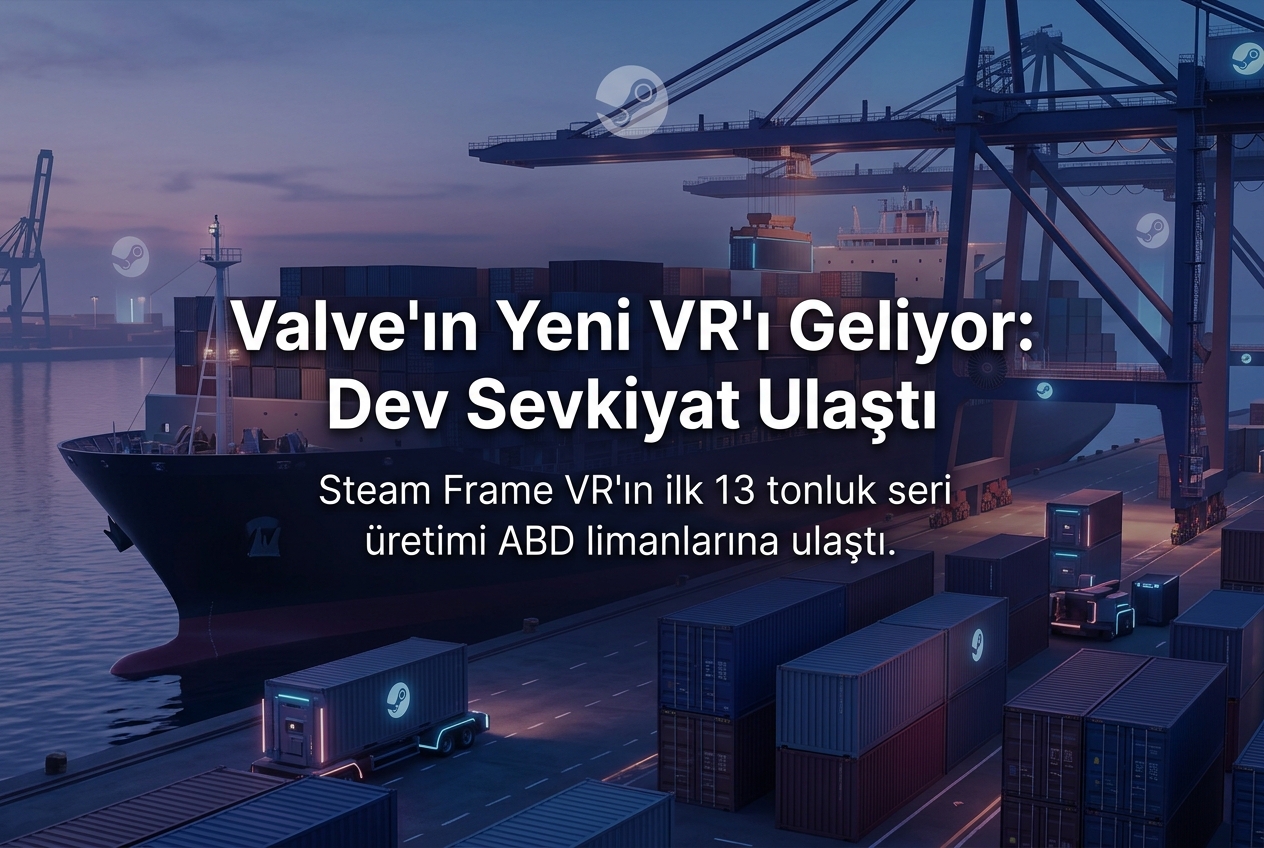 Valve, Steam Frame VR Başlığının 13 Tonluk İlk Seri Üretim Sevkiyatını ABD’ye Ulaştırdı