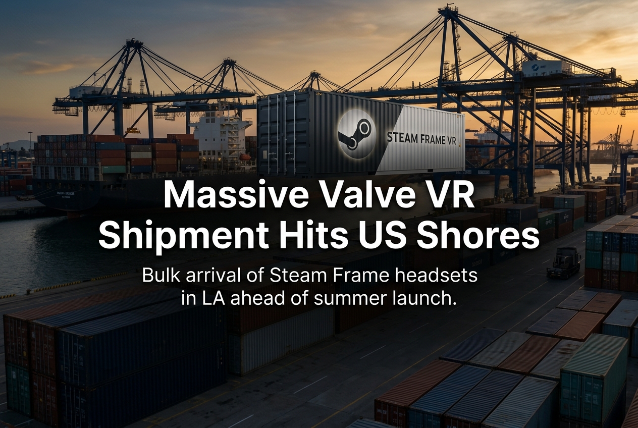 Valve Ships 13 Tons of Steam Frame VR Headsets to the US Ahead of Summer Launch