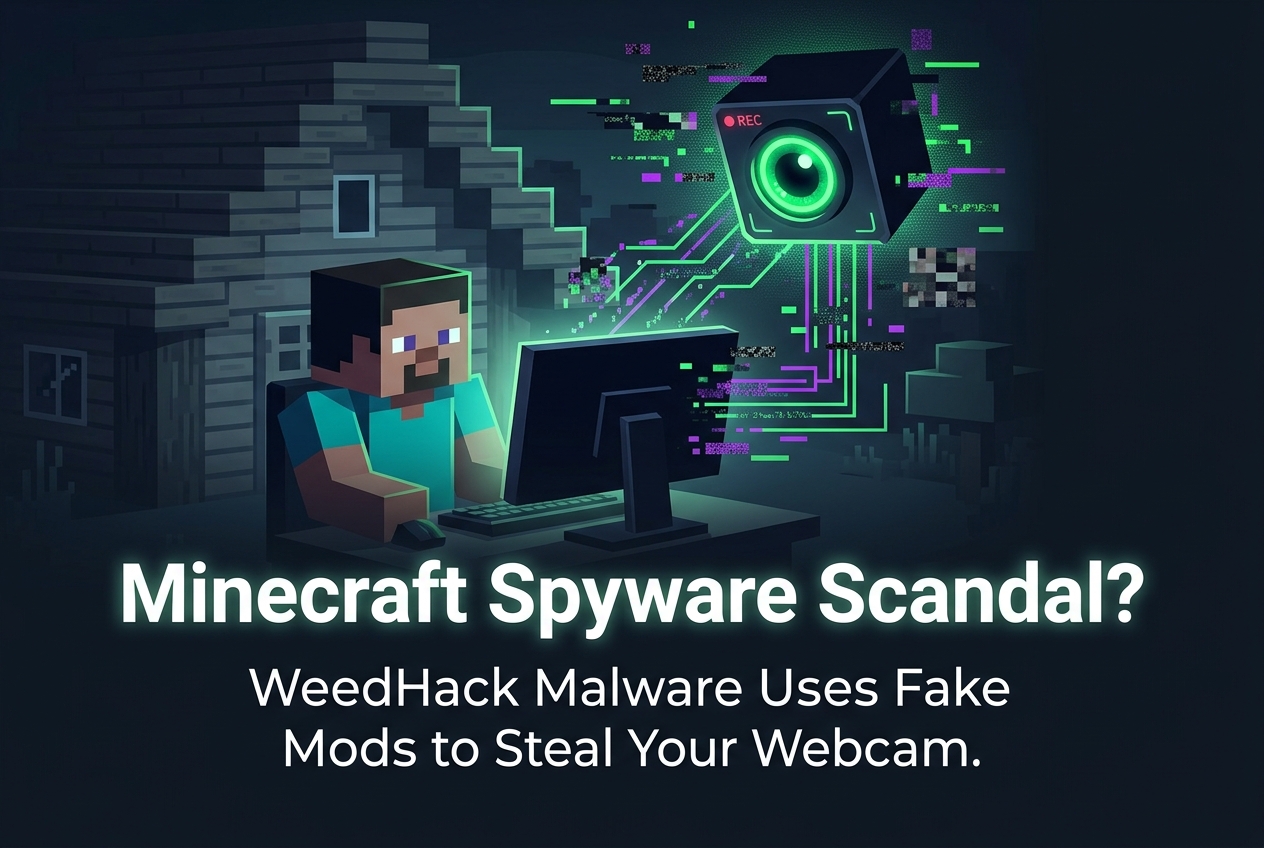 WeedHack Malware Hides in Fake Minecraft Mods, Infects 116,000 Players and Accesses Webcams