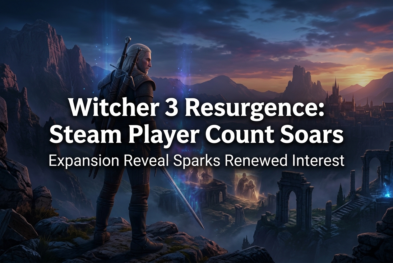 The Witcher 3 Player Count Nearly Doubles on Steam After Songs of the Past Reveal