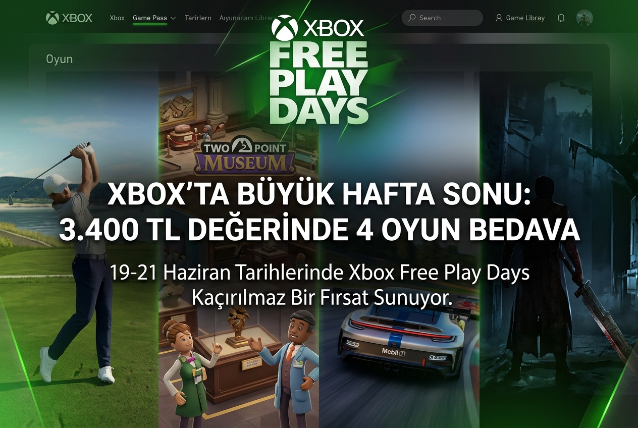 Xbox Free Play Days: 19-21 Haziran’da 3.400 TL Değerinde 4 Oyun Ücretsiz