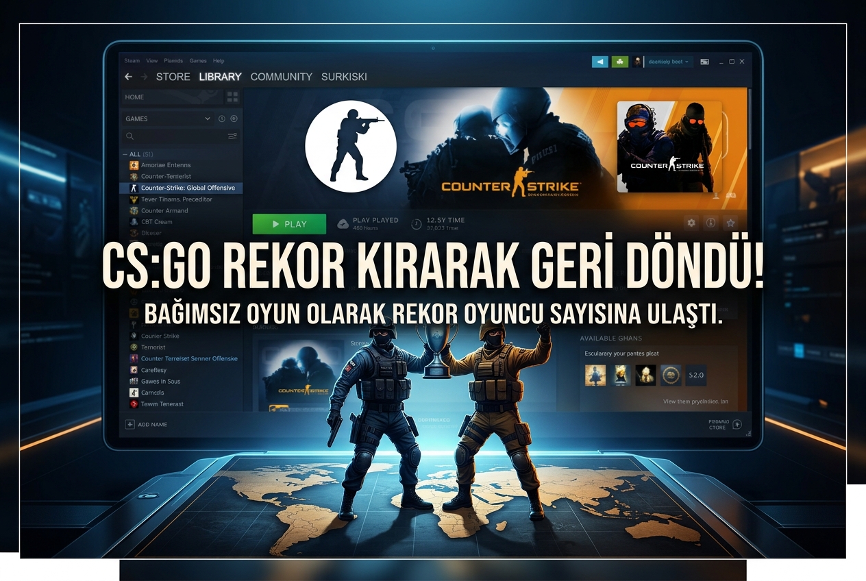 CS:GO Bağımsız Olarak Steam'e Döndü ve Yeni Oyuncu Rekoru Kırdı