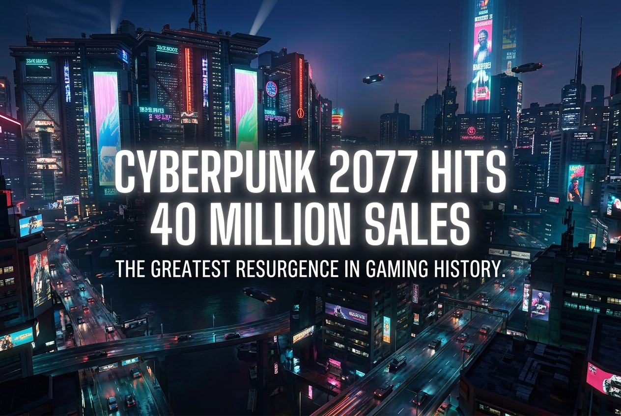 Cyberpunk 2077 Crosses 40 Million Sales: The Biggest Comeback in Gaming History