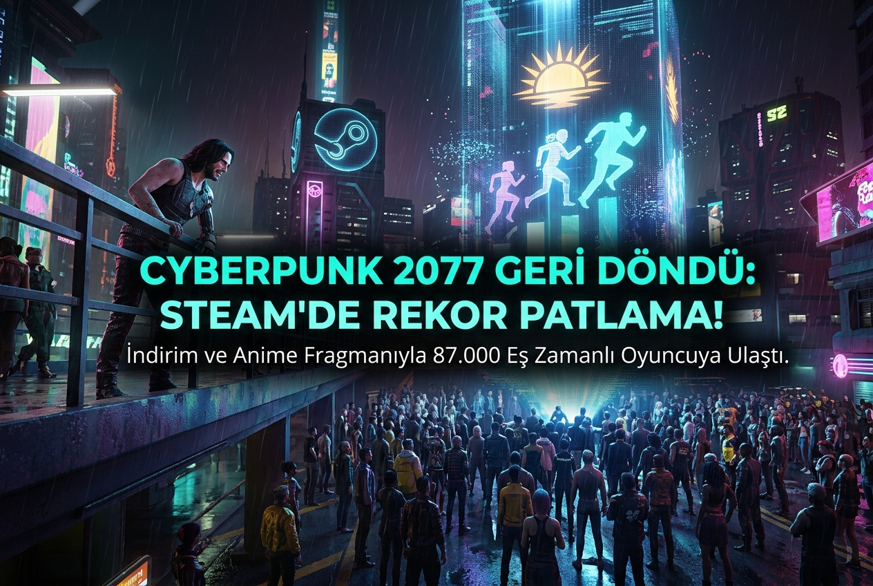 Cyberpunk 2077, Steam’de 2,5 Yılın Zirvesine Ulaştı: İndirim, Anime ve Geri Dönüşün Perde Arkası